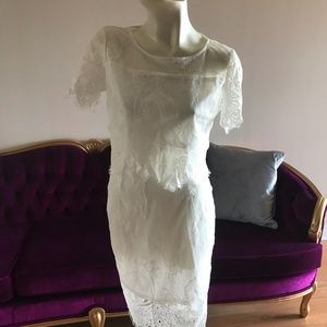 2 Piece White Lace Set
